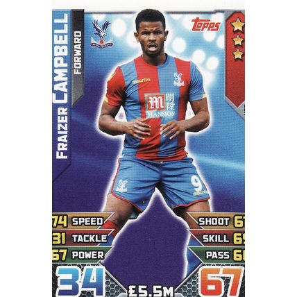 Match Attax 2015/2016 Extra U20 Frazier Campbell Crystal Palace