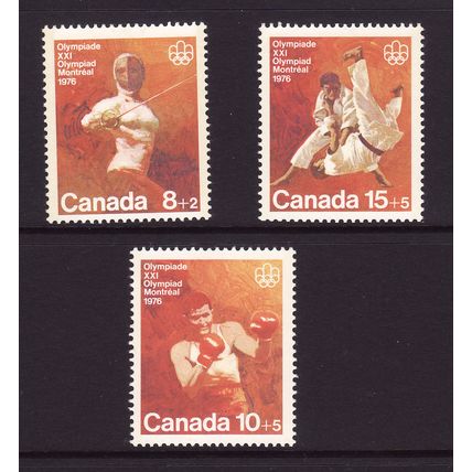 CANADA 1975 OLYMPIC GAMES MONTREAL 8th SET 3 VALS SG 814/816 U/M MINT# 3