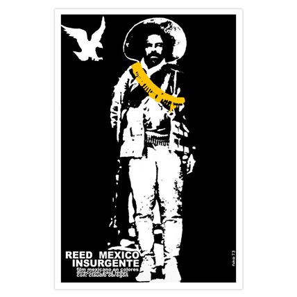 Movie Poster for"REED.Mexican rebel"Charro Mexico insurgente.American Eagle art.