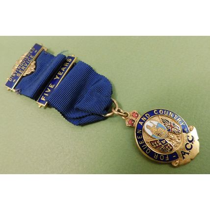 ACC Association Of Conservative Club Distinguished Service Medal 5 Year Bar 1959