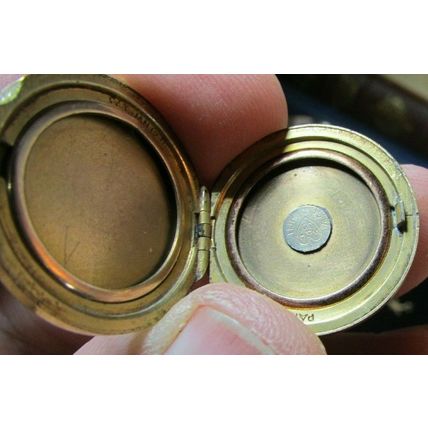 RARE VICTORIAN KofC KNIGHTS Of COLUMBUS FRATERNAL GOLD LOCKET FOB PENDANT