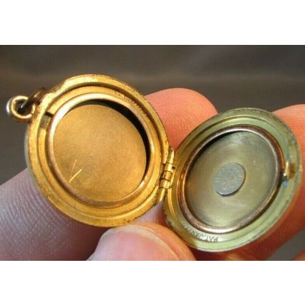 RARE VICTORIAN KofC KNIGHTS Of COLUMBUS FRATERNAL GOLD LOCKET FOB PENDANT