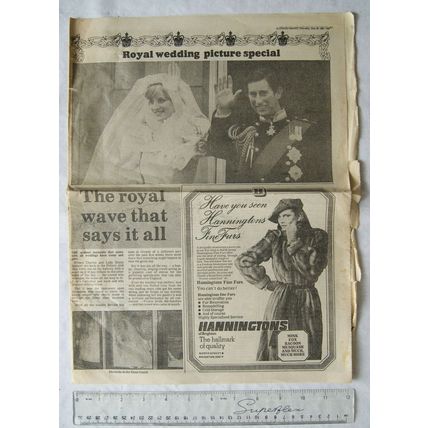 1981 Evening Argus Royal Wedding Picture Special, Charles & Diana