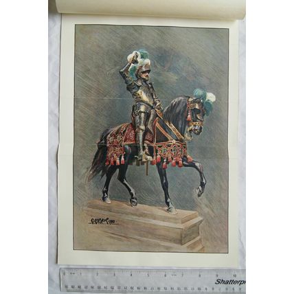 1902 illustration: The Dymoke Suit of Armour at Windsor Castle