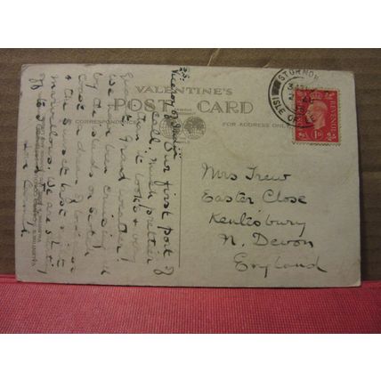 STORNOWAY, ISLE OF LEWIS, OUTER HEBRIDES used postcard by Valentine 1938 pm =