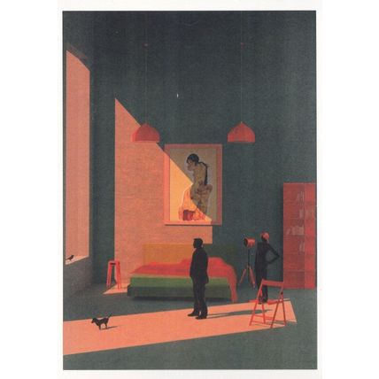 Tishk Barzanji Prevail Acrobatics On Apartment Painting Postcard