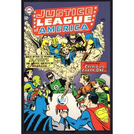 Justice League Of America Crisis On Earth One Issue 21 Comic Book Postcard