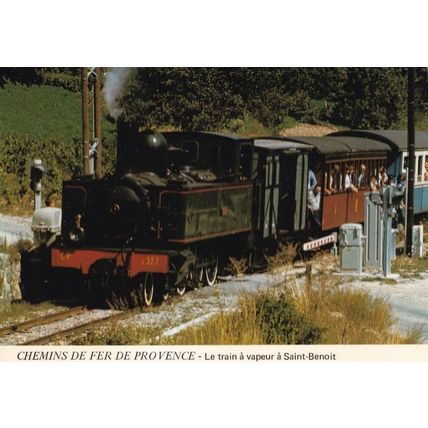 Steam Train At Saint Benoit Alpes De Haute Junction French Postcard