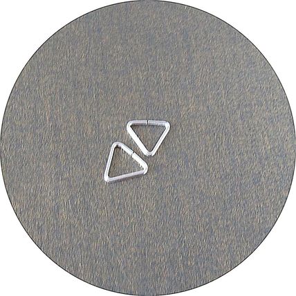 925 Sterling Silver 8 x 8mm Triangle Charm Pendant Bead Holder High Quality C5