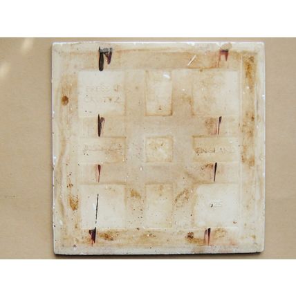 Tile, Advertising, Ceramic, Zebra Grate Polish, English Made. Unused
