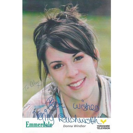 Donna Windsor in Emmerdale Farm Signed Cast Card Photo