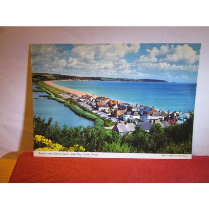 TORCROSS & SLAPTON SANDS, START BAY, DEVON unused postcard John Hinde =