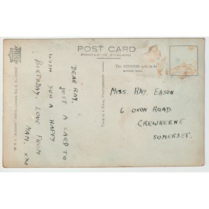 A Sitting Dog ( Mongrel) All Birthday Joys Dog Postcard (QAN0005)