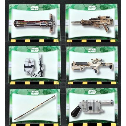 Topps Star Wars The Force Awakens S1 – Weapons Set – Complete (10 cards)