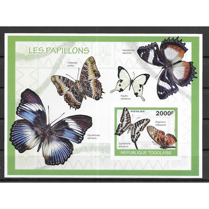Togo 2010 Fauna - Butterflies MNH mini sheet