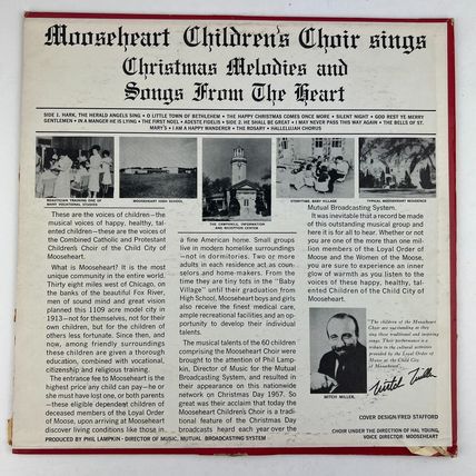 Mooseheart Children's Choir – Christmas Melodies And Songs From The Heart Vinyl