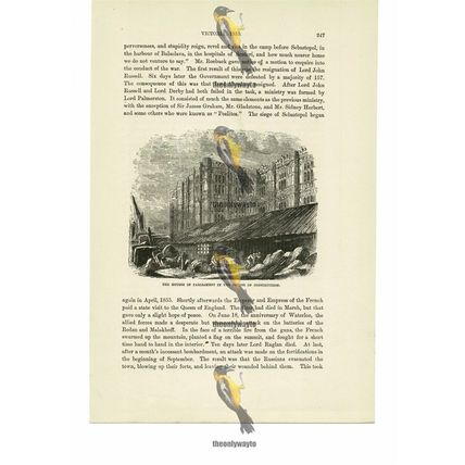 Houses Of Parliament, In Construction, London c1855, Book Illustration, c1870