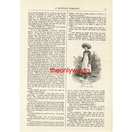 Gressoney St Jean, Girl Of The Valley, Italy, Book Illustration (Print), 1890