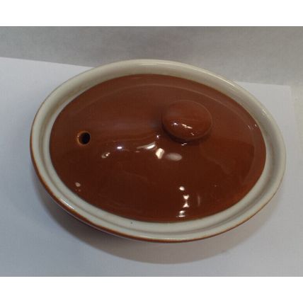 H.F. COORS Brown Small Crockpot Soup Bowl Chefsware 211 USA Restaurant Ware