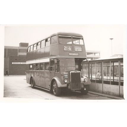 Black & White Photograph of Manchester Corporation Transport - NNB 206