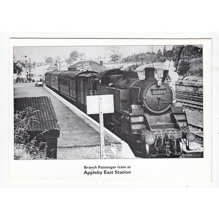 Steam Locomotive at Appleby East Station Eden Valley Railway Modern Postcard