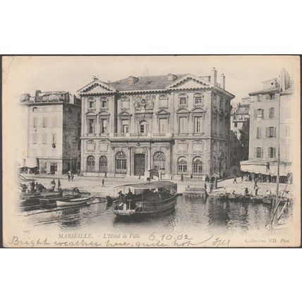 Hôtel de Ville, Marseille, 1902 - Neurdein CPA ND107