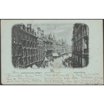 Corporation Street, Birmingham, 1901 - Blum & Degen Postcard