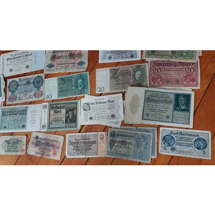 1910's-40s GERMANY 100+ Antique Wholesale Currency Banknote Lot + Mark Reichmark