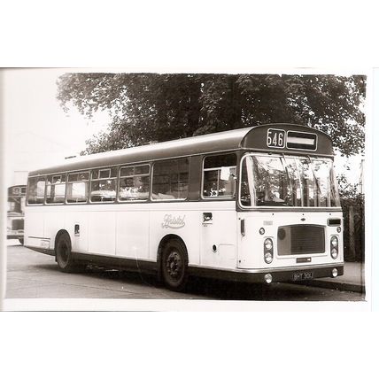 Black & White Photograph of Bristol Omnibus Co. Ltd. - BHT 301J