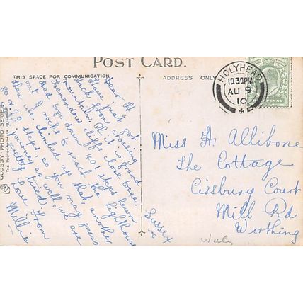 Welsh Women : Photochrom sepia-style post card 6466 pu 1910