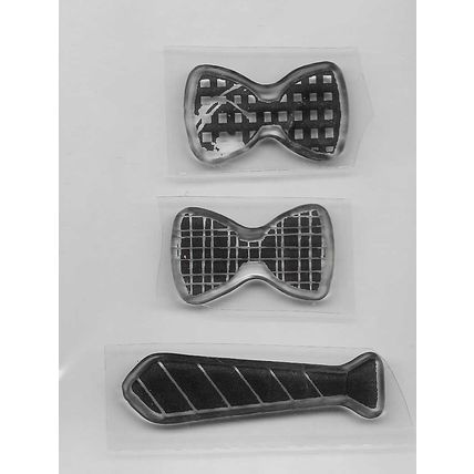 Tie Stamp Set. App 5x7cm. Stamping Cardmaking Scrapbooking Crafts