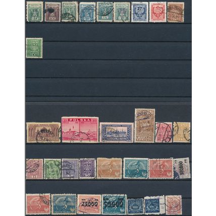 1200+ Stamp Selection - Poland - Used Hinged