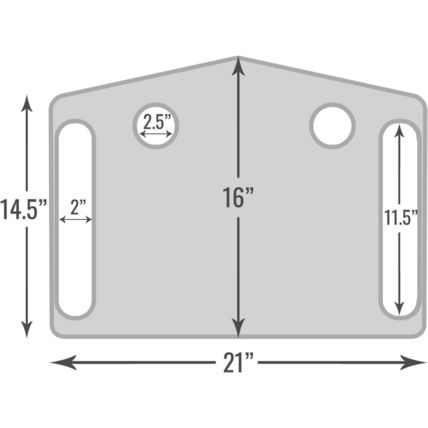 DMI Walker Tray with Cup Holders, Walker Tray for Folding Walkers, Gray