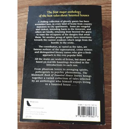 Haunted House Stories. Peter Haining. Robinson Publications. 2000 Paperback.