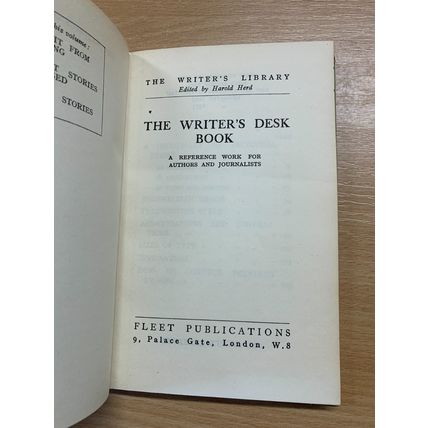 1955 "THE WRITER'S DESK BOOK" REFERENCE FOR AUTHORS JOURNALISTS HB BOOK (P2)