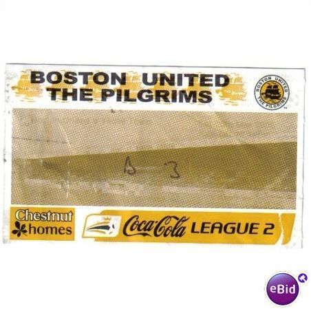 Boston United v Yeovil Town 20/03/2005 Football Ticket Stub