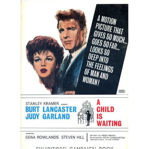 A CHILD IS WAITING Burt Lancaster, Judy Garland Press Book