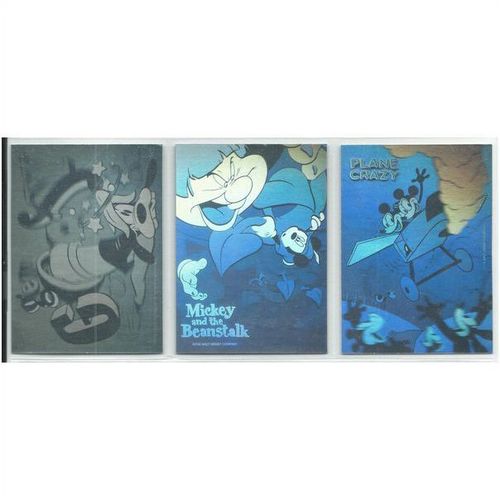 DISNEY COLLECTOR CARDS 2 ' 3 HOLOGRAM cards DOUBLE-SIDED' ( 1991 )