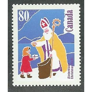 CAN 1991 80c 'CHRISTMAS ' FINE USED (EBID38-892)