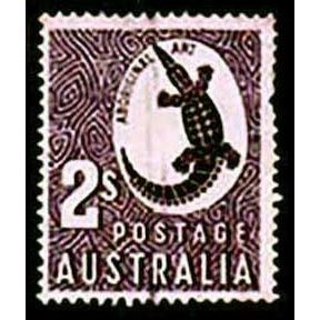 Australia 1948 Crocodile CofA wmk 2S Used Stamp.
