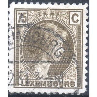 Luxembourg 1926 - SG252a - 75c brown - Grand Duchess Charlotte - used