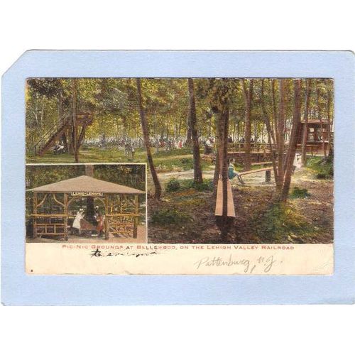 New Jersey Pattenburg Picnic Grounds At Bellewood On The Lehigh Valley Rai~1076
