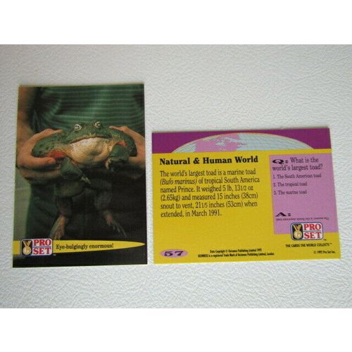 Pro Set 1992 Guinness Book of Records Trade Cards Card Variants (eb2)