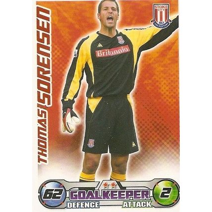 Topps Match Attax 2008/09 Cards: Stoke City - Goalkeeper, Sørensen