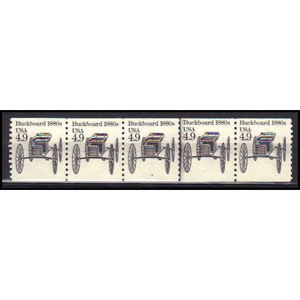 2124 4.9c Buckboard Very Fine MNH Dry Gum PNC 3/5 X0225