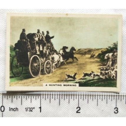 1924 large Cavanders Homeland Series No. 25 A Hunting Morning