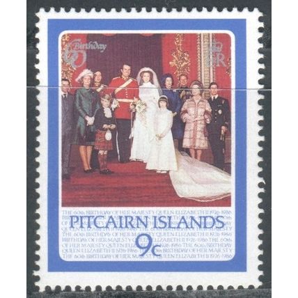 Pitcairn Island 1986 - The 60th Anniversary of the Birth of Queen Elizabeth 11