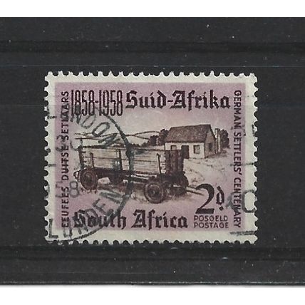 SouthAfrica.Cent Arrival German Settlers in South Africa stamp.Fine Used.Sept23