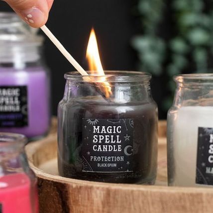 Opium 'Protection' Spell Candle Jar pack of two