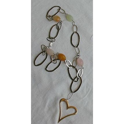 Golden heart necklace
